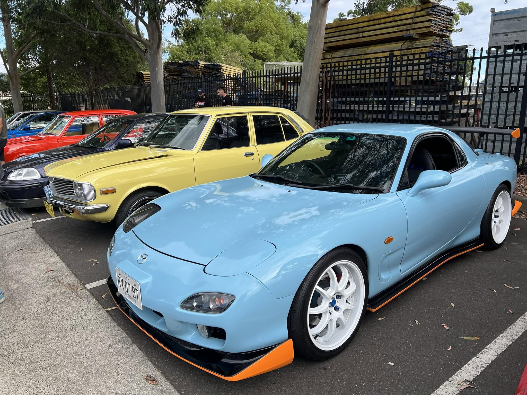 Cars at a Rotor Squad Worldwide community meet