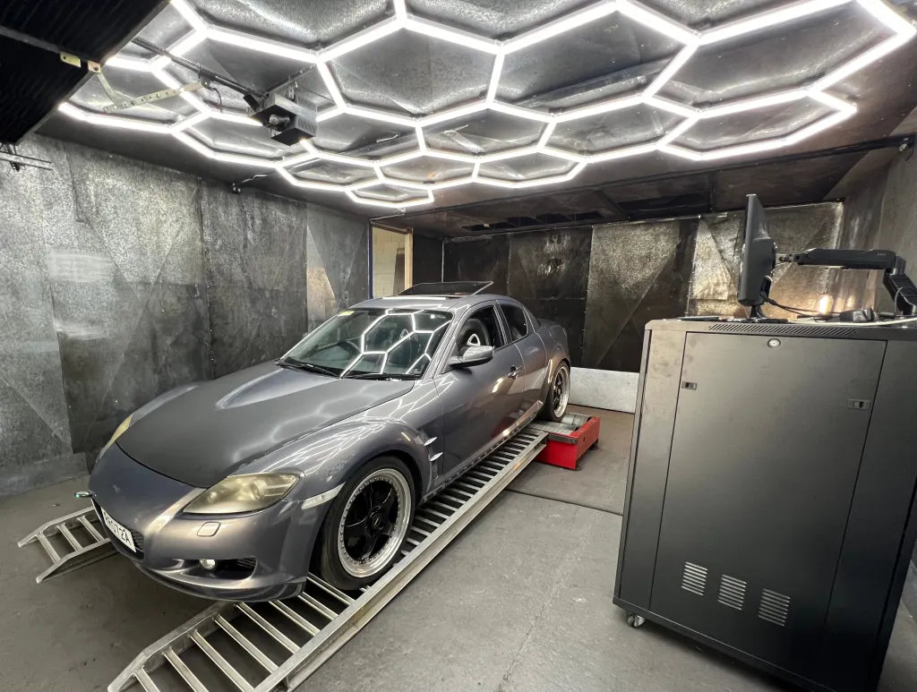 RX-8 in the dyno cell