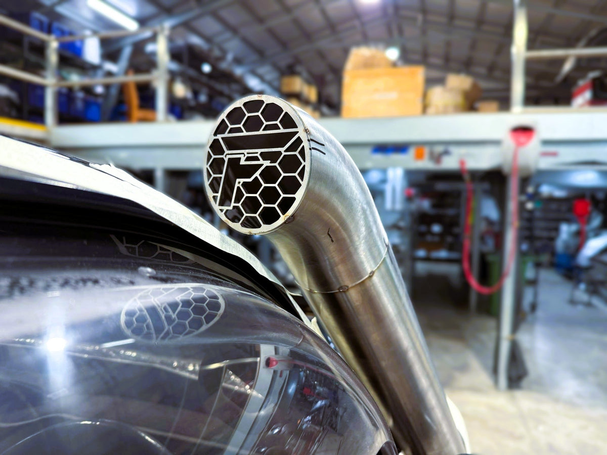 Toyota Landcruiser 80 Series 4" Mid Entry Snorkel & Clear Top Airbox Package