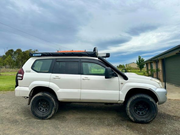Toyota Prado 120 Series 4" DUAL Short Entry Snorkels