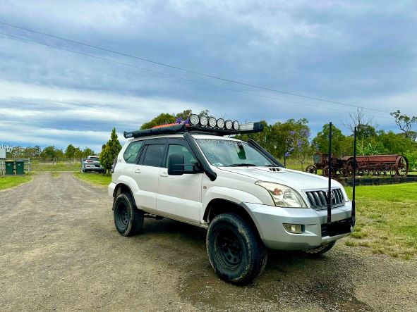 Toyota Prado 120 Series 4" DUAL Short Entry Snorkels