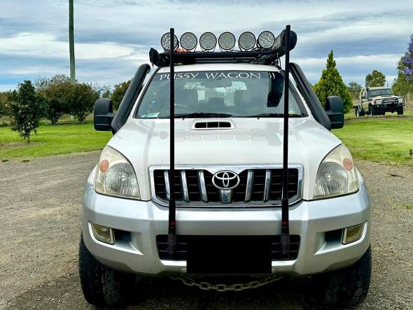 Toyota Prado 120 Series 4" DUAL Short Entry Snorkels