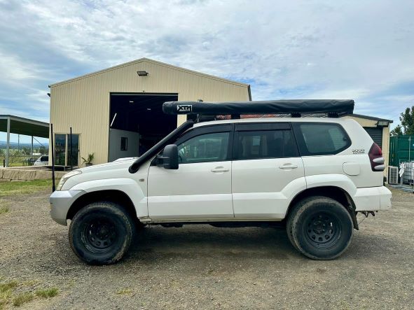 Toyota Prado 120 Series 4" DUAL Short Entry Snorkels