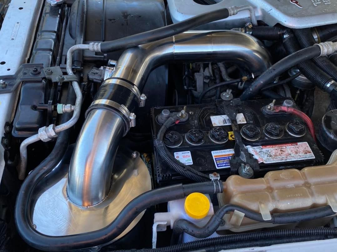 PREMIUM Nissan Patrol Y61 GU ZD30 DI (2000-2004 August) Direct Injection - Airbox/Intake Kit with 3" Highflow Turbo Inlet