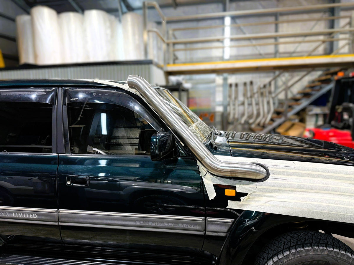 Toyota Landcruiser 80 Series 4" Mid Entry Snorkel & Clear Top Airbox Package
