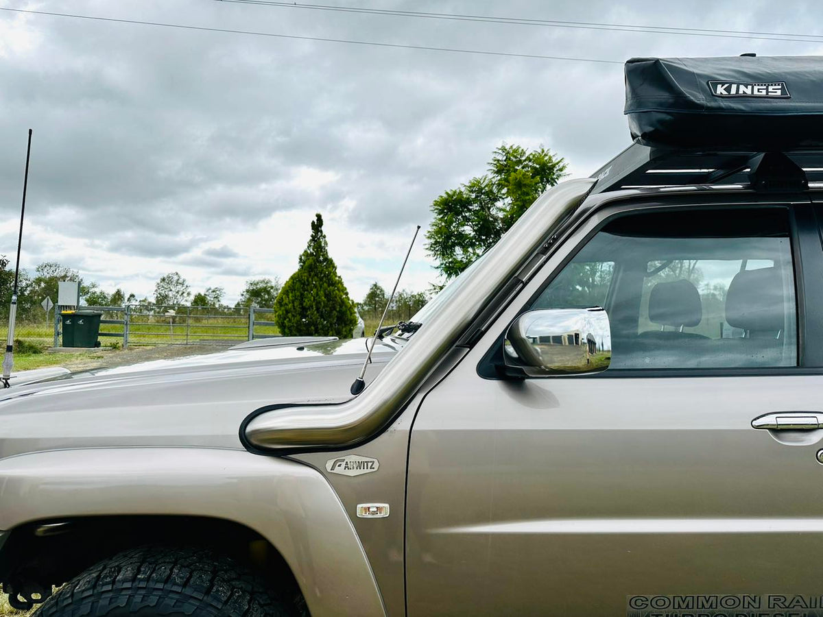 Nissan Patrol GU S1-4 (TB45/TB48) 4" DUAL Cover up / Rounded Guard Entry Snorkels
