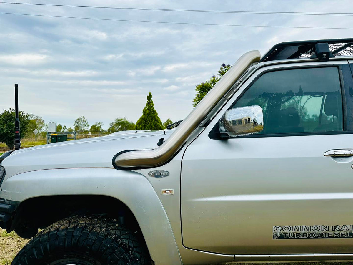 Nissan Patrol GU S1-4 (ZD30/TD42) 4" Cover up / Rounded Guard Entry Snorkel