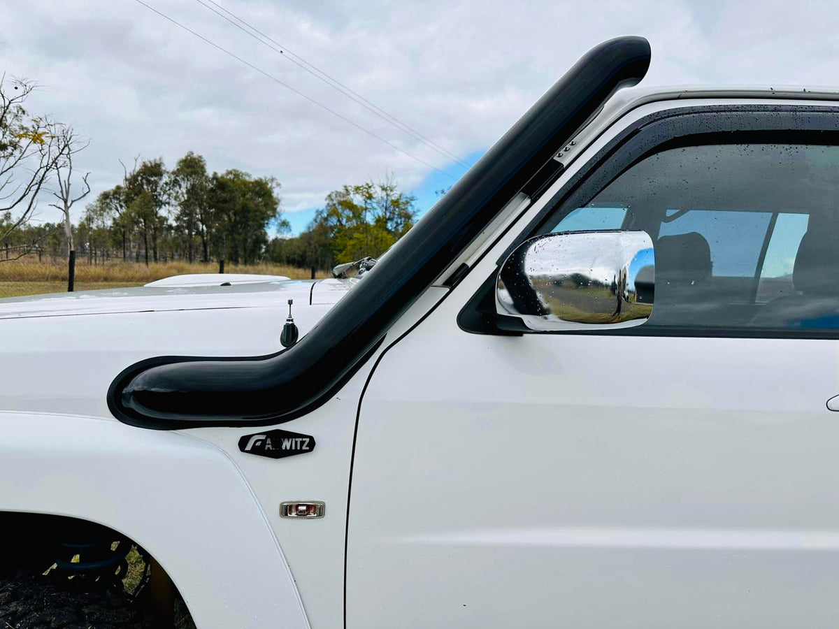 Nissan Patrol GU TD42 Cover Up/Rounded Guard Snorkel + Clear Top Airbox/Intake Package