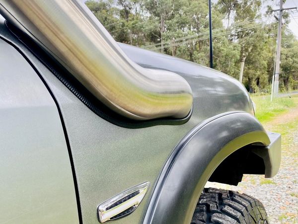 Nissan Patrol GU S1-4 (ZD30/TD42) 4" DUAL Cover up/Rounded Guard Entry Snorkels
