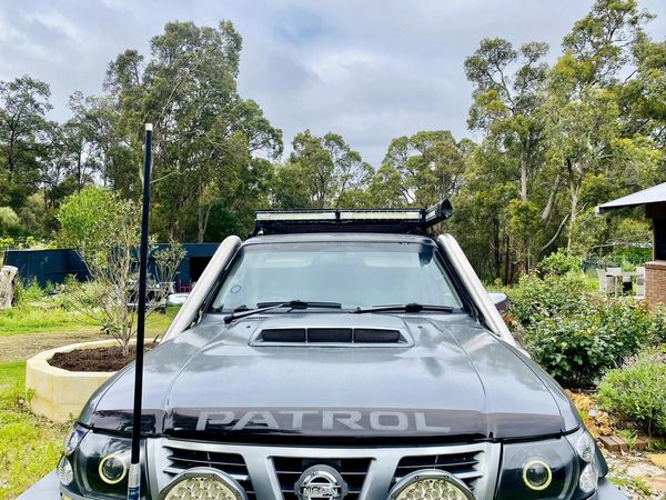 Nissan Patrol GU S1-4 (ZD30/TD42) 4" DUAL Cover up/Rounded Guard Entry Snorkels