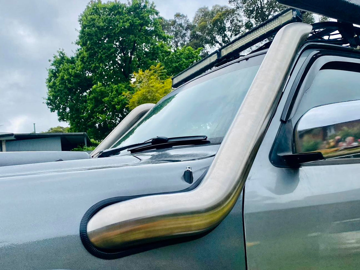 Nissan Patrol GU S1-4 (TB45/TB48) 4" DUAL Cover up / Rounded Guard Entry Snorkels