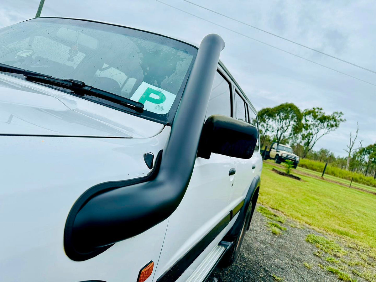 Nissan Patrol GU S1-4 TB48 Cover Up/Rounded Guard Snorkel + Clear Top Airbox Package
