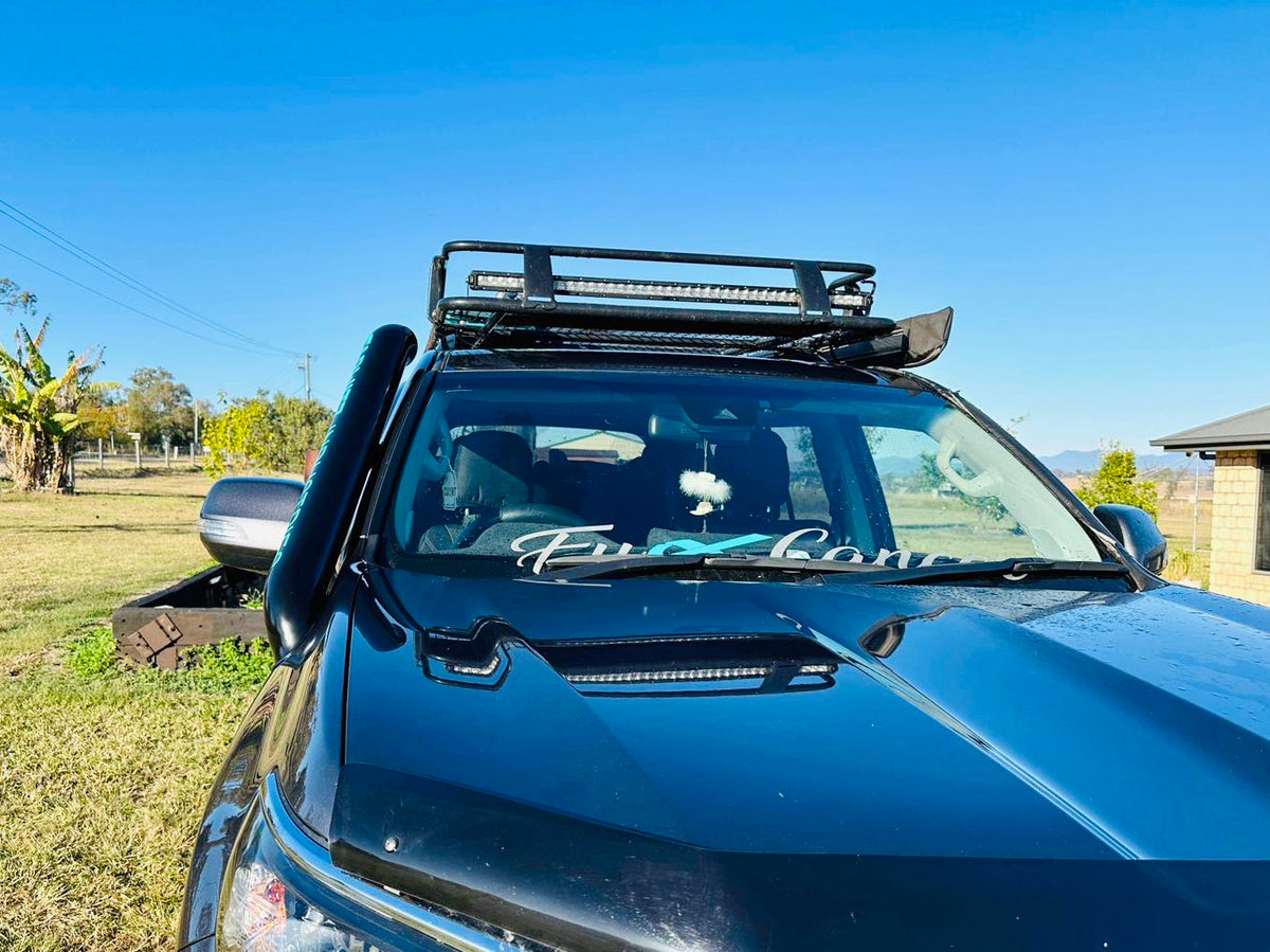 Toyota Landcruiser Prado 150 Series (1KD Engine*) 4" Short Entry Snorkel & Panel Airbox Package