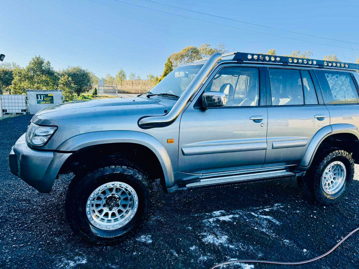 Nissan Patrol GU (TB45/48) Petrol 4" Cover Up/Rounded Guard Entry Snorkel