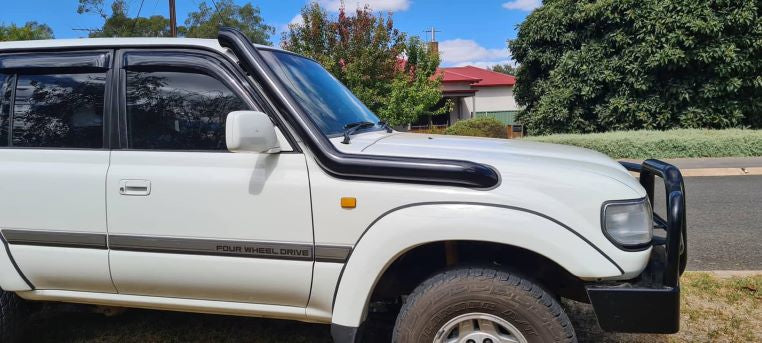 Toyota Landcruiser 80 Series 4" Long Entry Snorkel & Clear Top Airbox Package