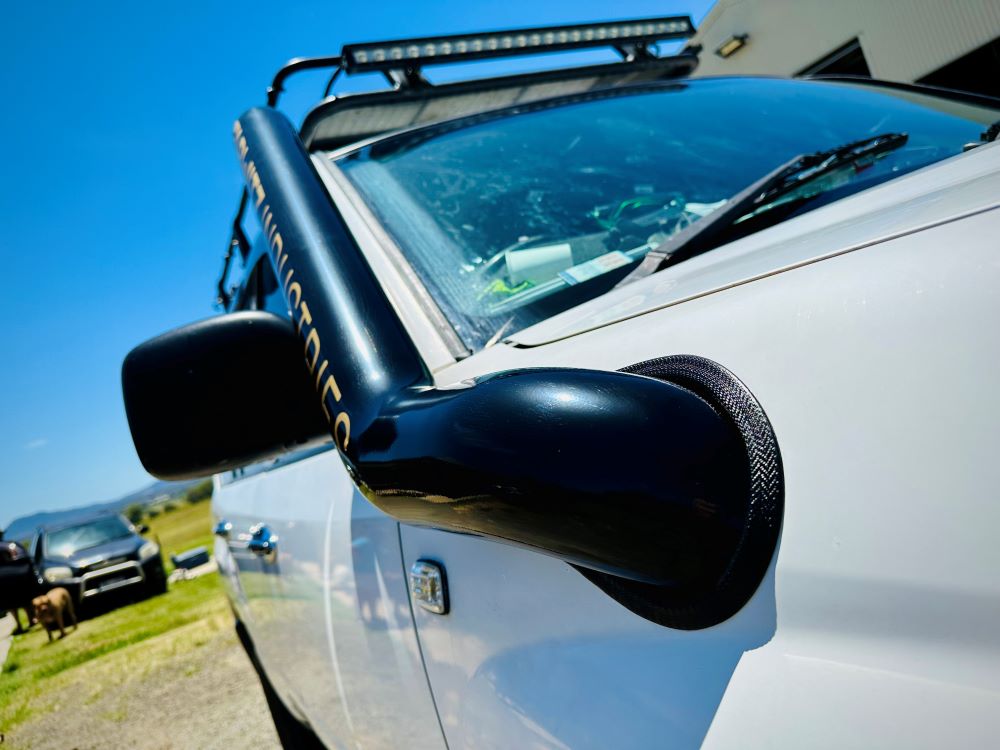 Toyota Landcruiser 100 Series (2UZ V8 Petrol) Rounded Guard Entry Snorkel & Panel Airbox Package