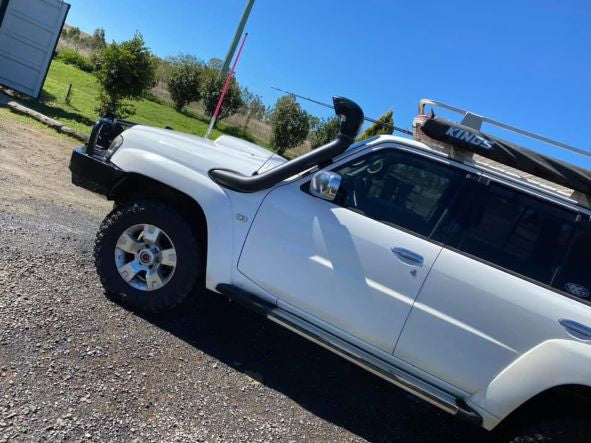 Nissan Patrol GU S1-4 (ZD30/TD42) 4" Tapered Guard Entry Snorkel with Ram Head