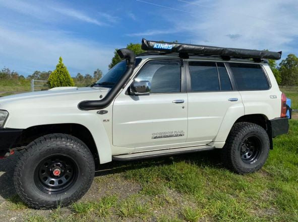 Nissan Patrol GU S1-4 (TB45/TB48) 4" Cover Up/Rounded Guard Entry Snorkel with Ram Head