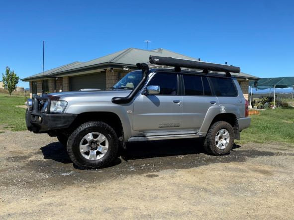 Nissan Patrol GU S1-4 (TB45/TB48) 4" Cover Up/Rounded Guard Entry Snorkel with Ram Head