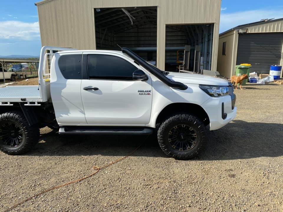 Toyota Hilux N80 (2015+) 4" Mid Entry Snorkel & Panel Airbox Package