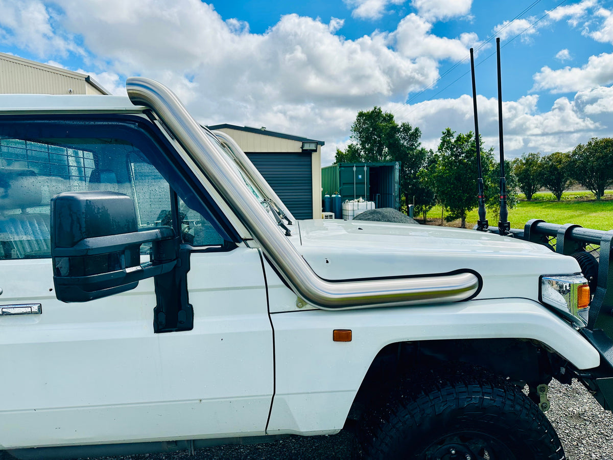 Toyota Landcruiser 75 series 4" DUAL Snorkels