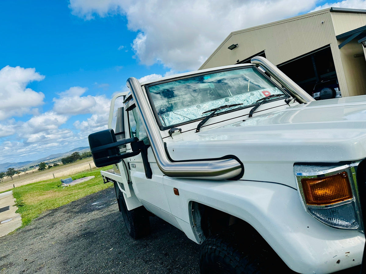 Toyota Landcruiser 75 series 4" DUAL Snorkels