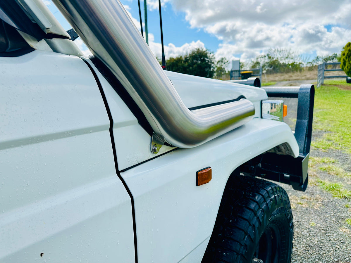 Toyota Landcruiser 75 series 4" DUAL Snorkels