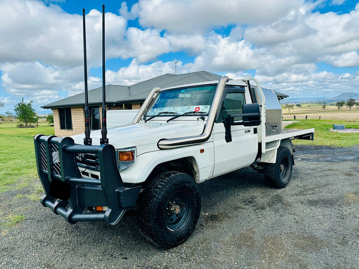 Toyota Landcruiser 75 series 4" DUAL Snorkels