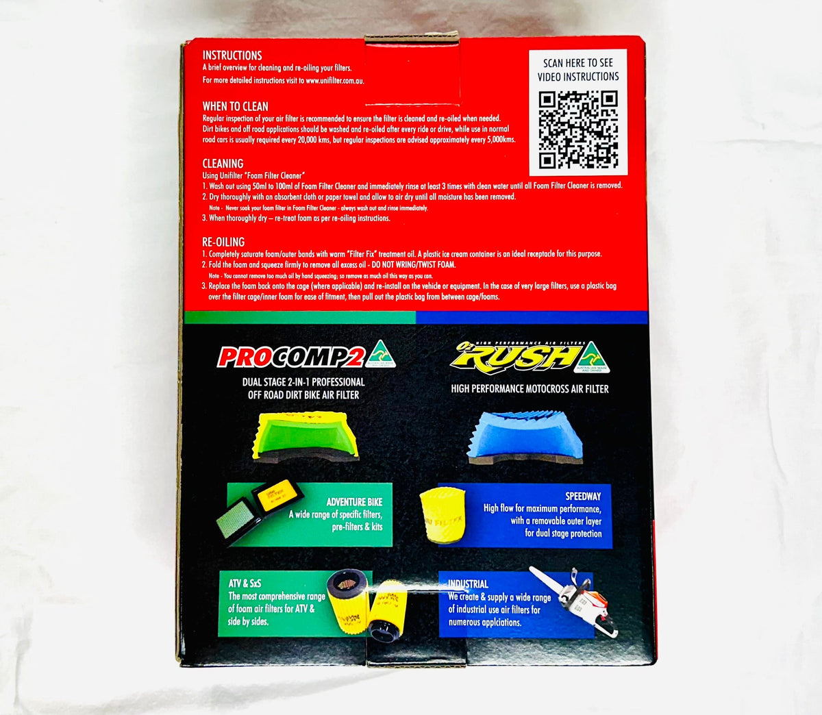 Uni Filter - Foam Air Filter Service Pack