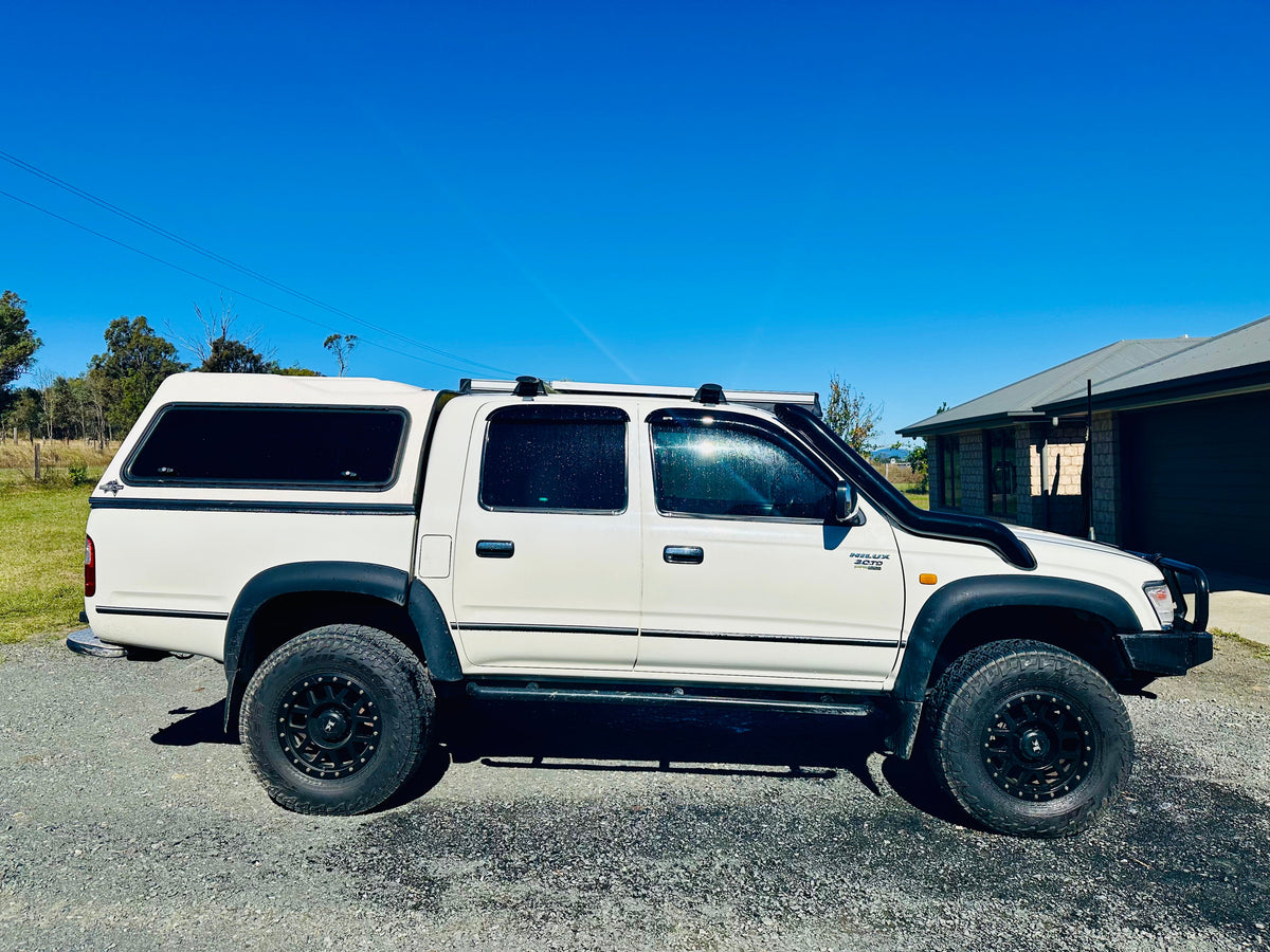 Toyota Hilux N60 LN167/KZN165 (1997-2004) DIESEL P/Side 4" DUAL Snorkels