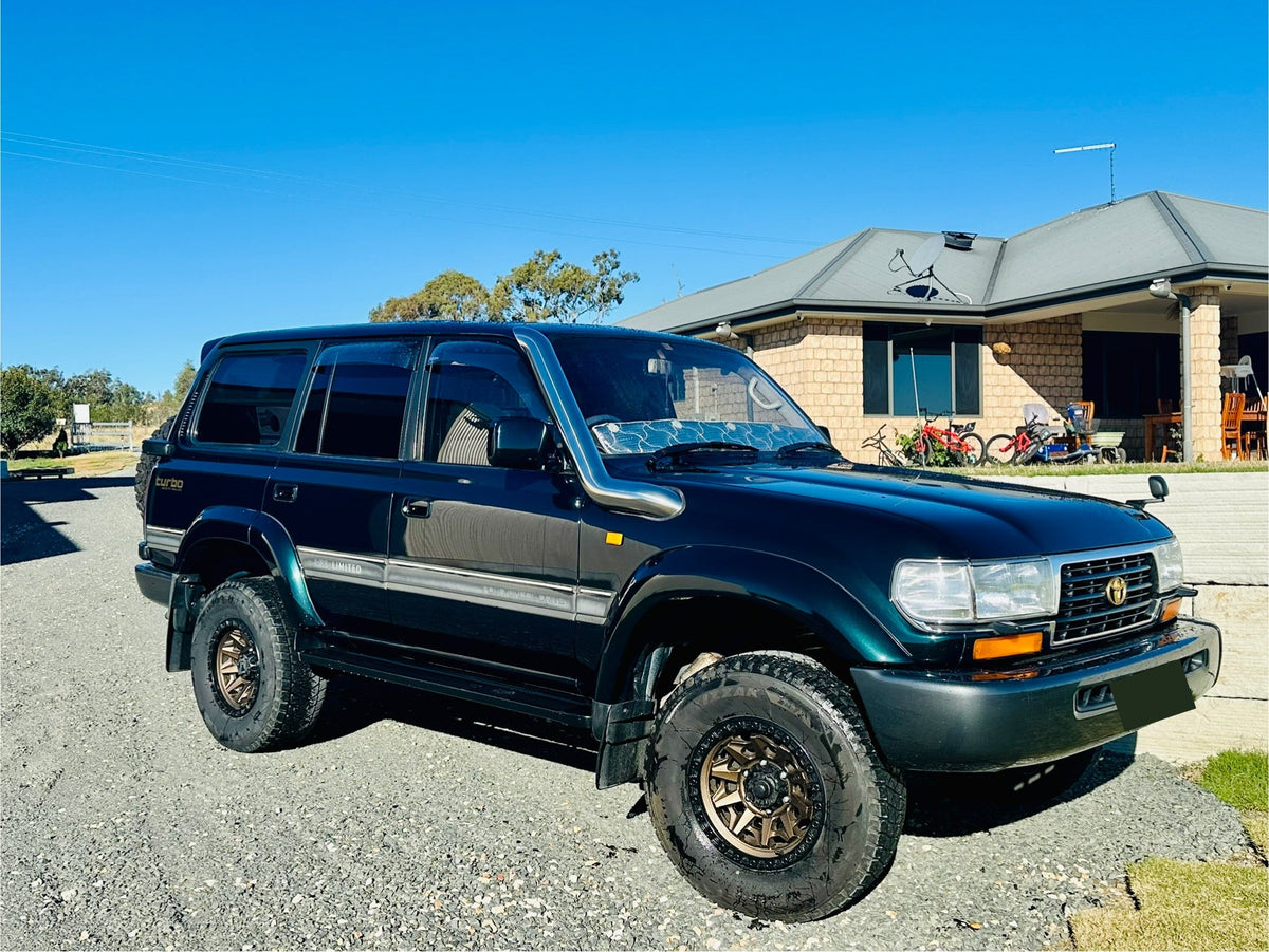 Toyota Landcruiser 80 Series 4" Mid Entry Snorkel & Clear Top Airbox Package