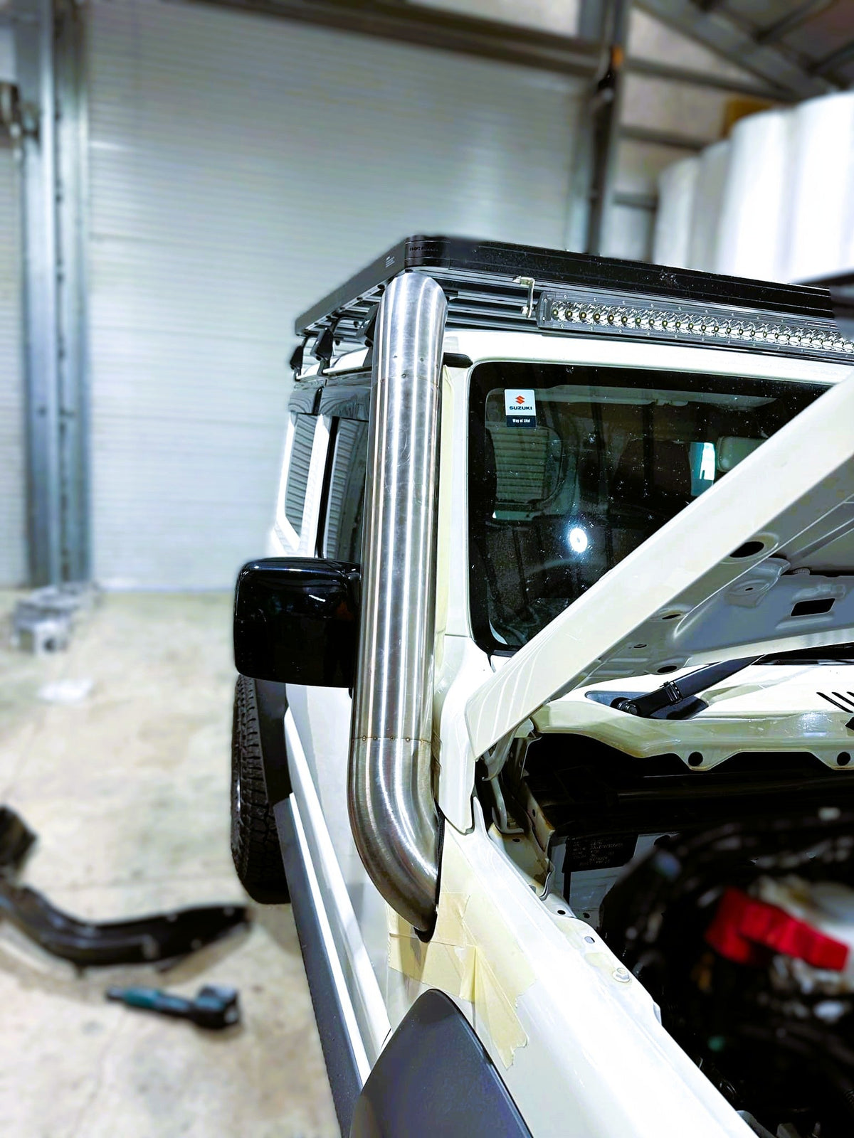 Suzuki Jimny (2019-Present) 4" Short Entry Snorkel & Clear Top Airbox Package