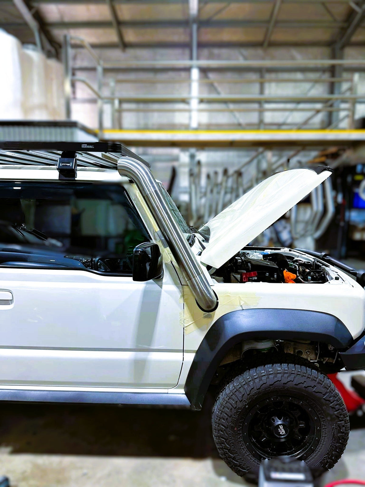 Suzuki Jimny (2019-Present) 4" Short Entry Snorkel & Clear Top Airbox Package