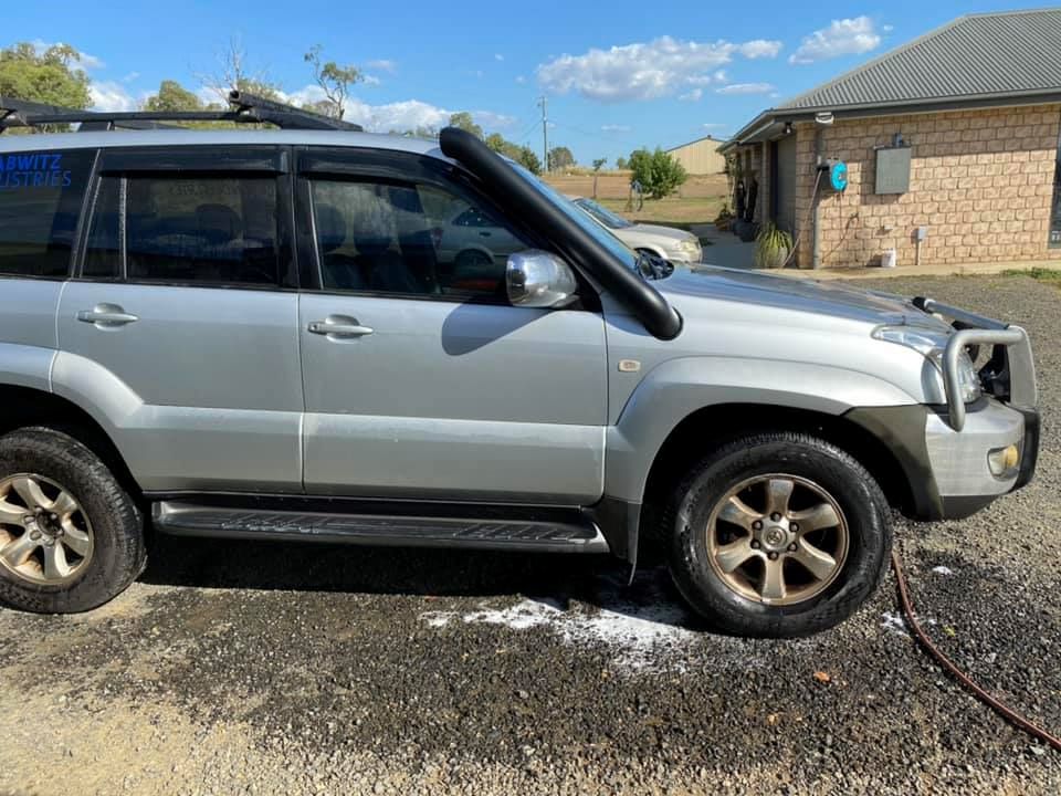 Toyota Prado 120 Series Short Entry Snorkel & Clear Top Airbox Package