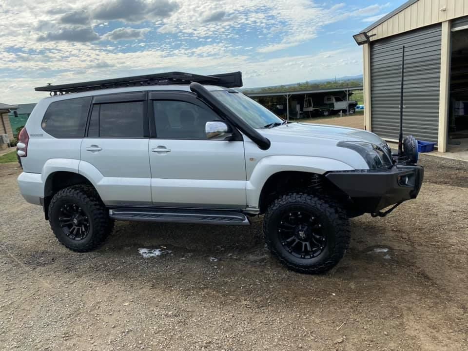 Toyota Prado 120 Series Short Entry Snorkel & Clear Top Airbox Package