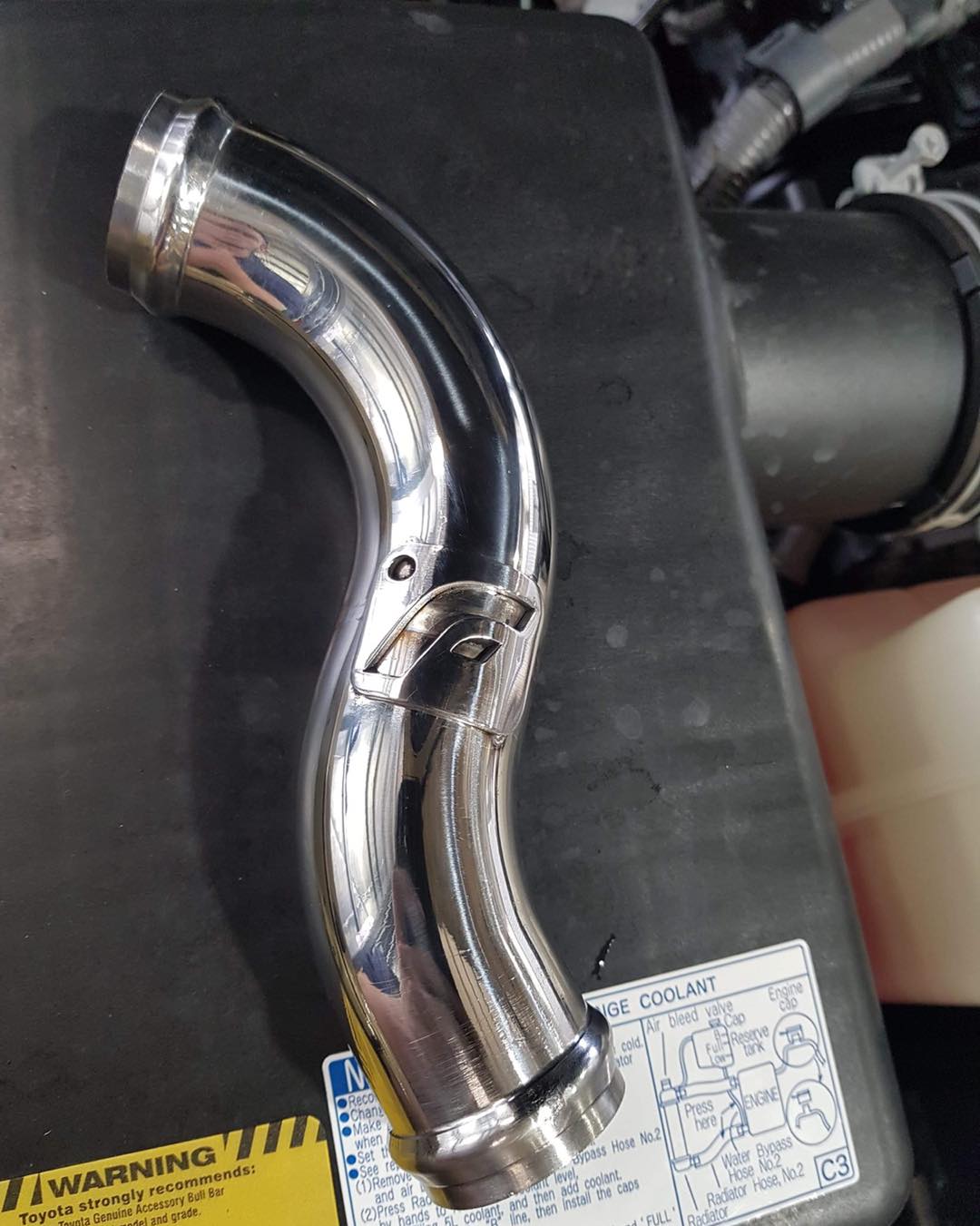 Toyota Landcruiser VDJ 79 Series - Stainless Replacement Top Rad Hose