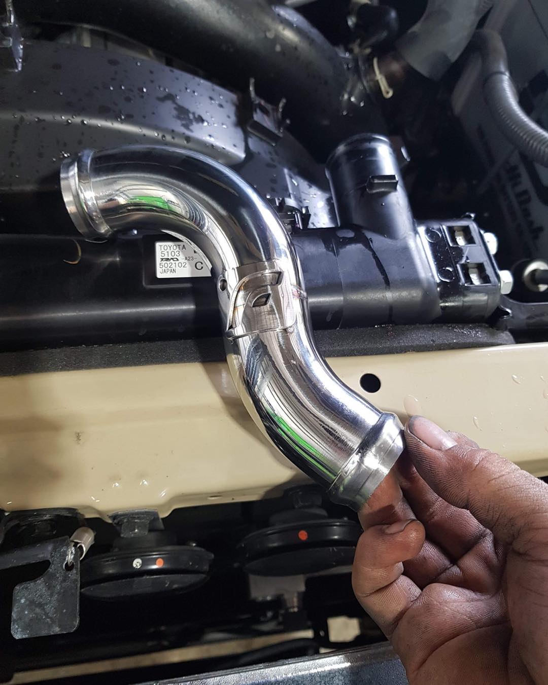 Toyota Landcruiser VDJ 79 Series - Stainless Replacement Top Rad Hose