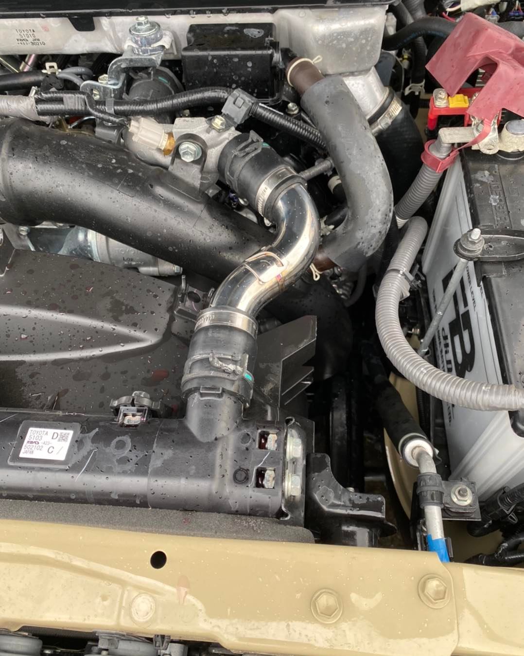Toyota Landcruiser VDJ 79 Series - Stainless Replacement Top Rad Hose