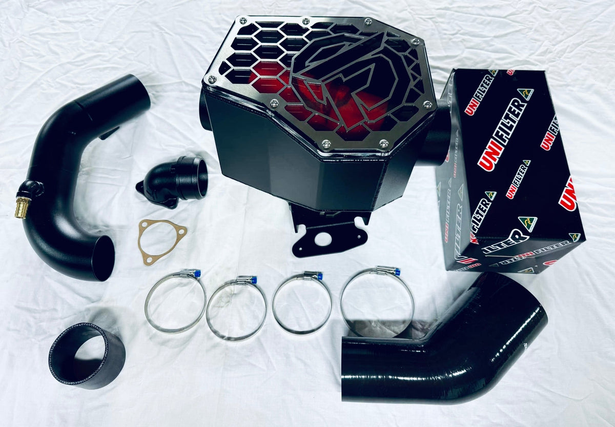 Nissan Patrol Y61 GU ZD30 DI - (2000 - 2004 August) - Direct Injection - Clear Top Highflow Airbox/Intake with 3" Turbo Inlet