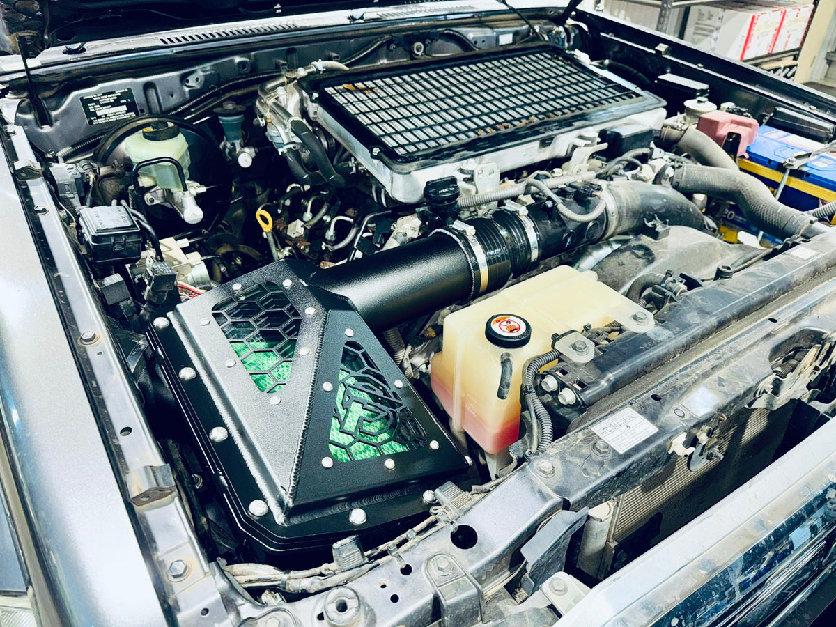 Toyota Landcruiser - VDJ V8 - 79 Series Airbox - 4" inlet 4" outlet