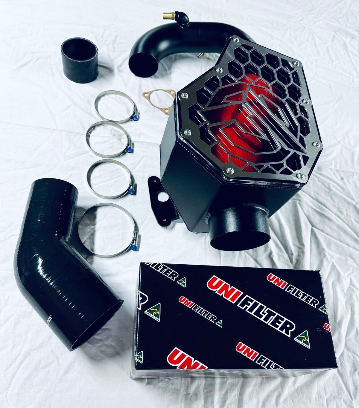 Nissan Patrol Y61 GU ZD30 DI - (2000 - 2004 August) - Direct Injection - Clear Top Highflow Airbox/Intake with 3" Turbo Inlet