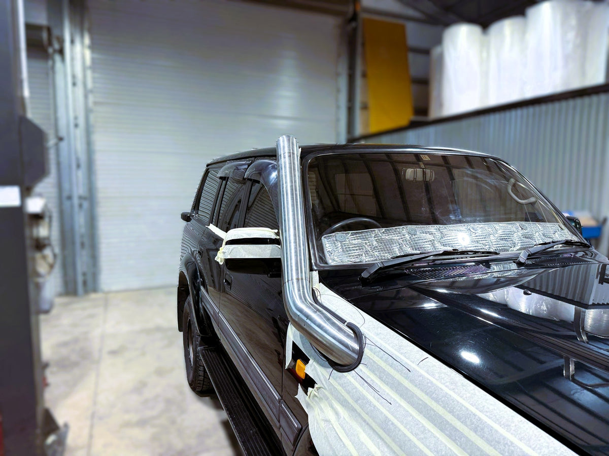 Toyota Landcruiser 80 Series 4" Mid Entry Snorkel & Clear Top Airbox Package