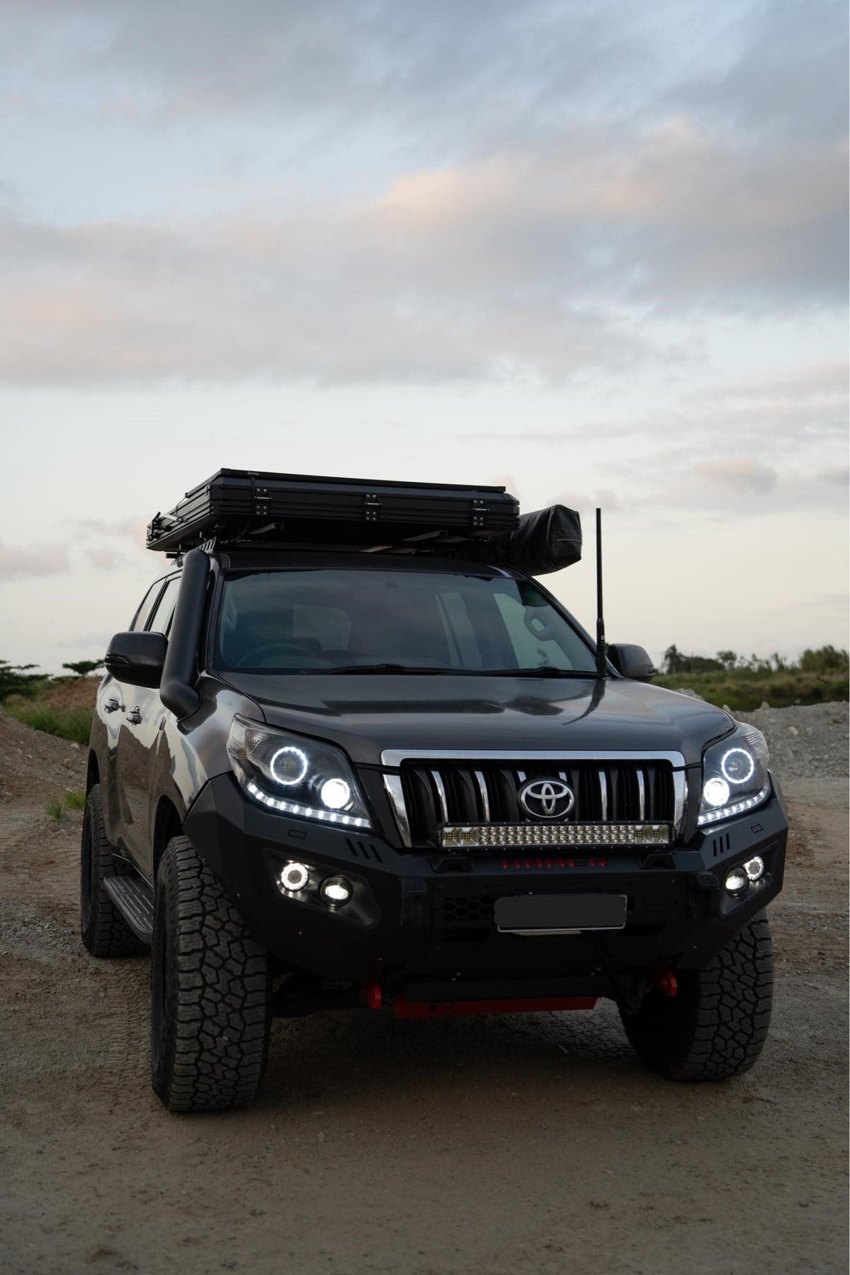 Toyota Landcruiser Prado 150 Series (1GD Engine*) 4" Mid Entry Snorkel & Panel Airbox Package