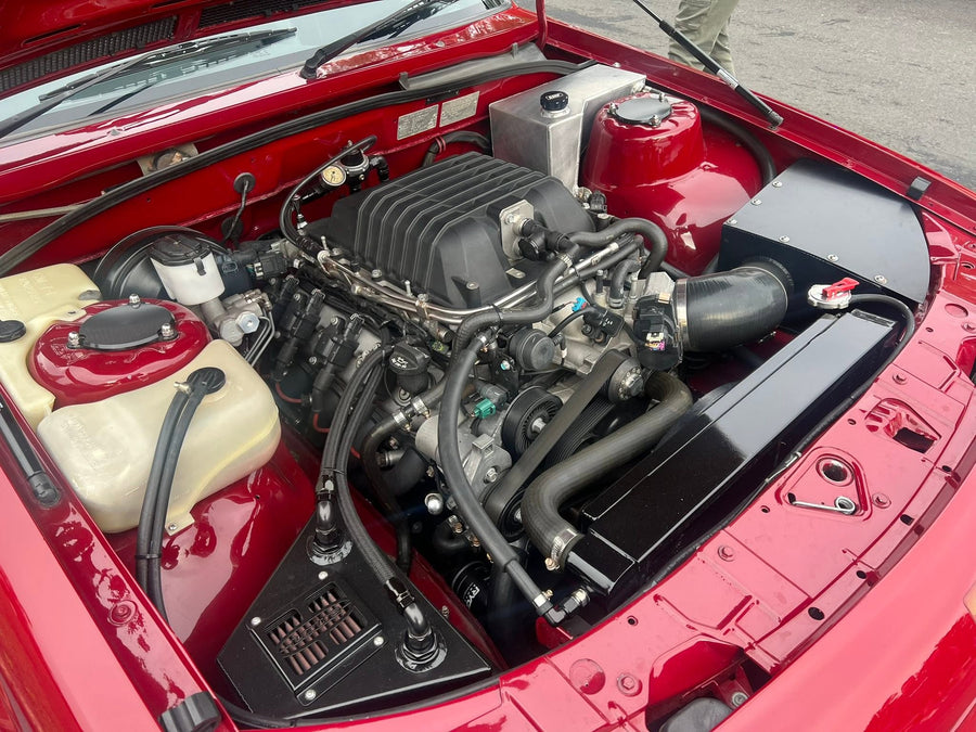 Engine bay / red build